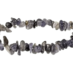 Iolith (Cordierit) Splitterarmband – Der Wassersaphir aus Indien (5-8 mm, -Qualität)