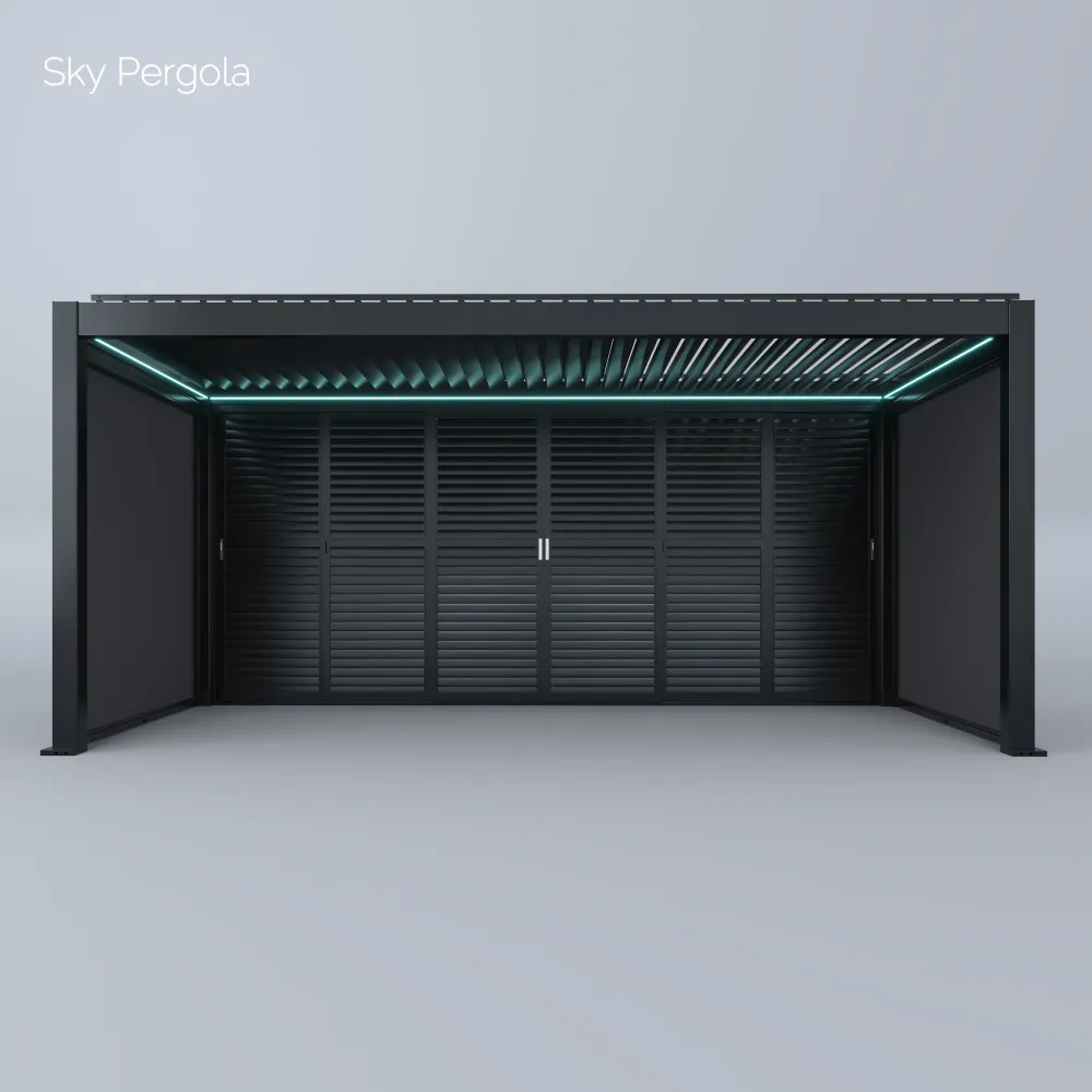 Spa Solutions Sky Pergola SkyMax Ultra Aluminium Pergola LED 3m x 6m motorisiert