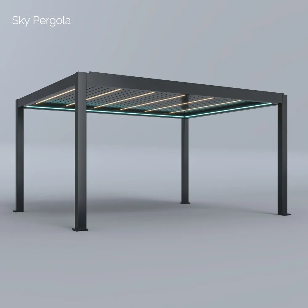 Spa Solutions Sky Pergola SkyMax Ultra Aluminium Pergola LED 4m x 5m motorisiert