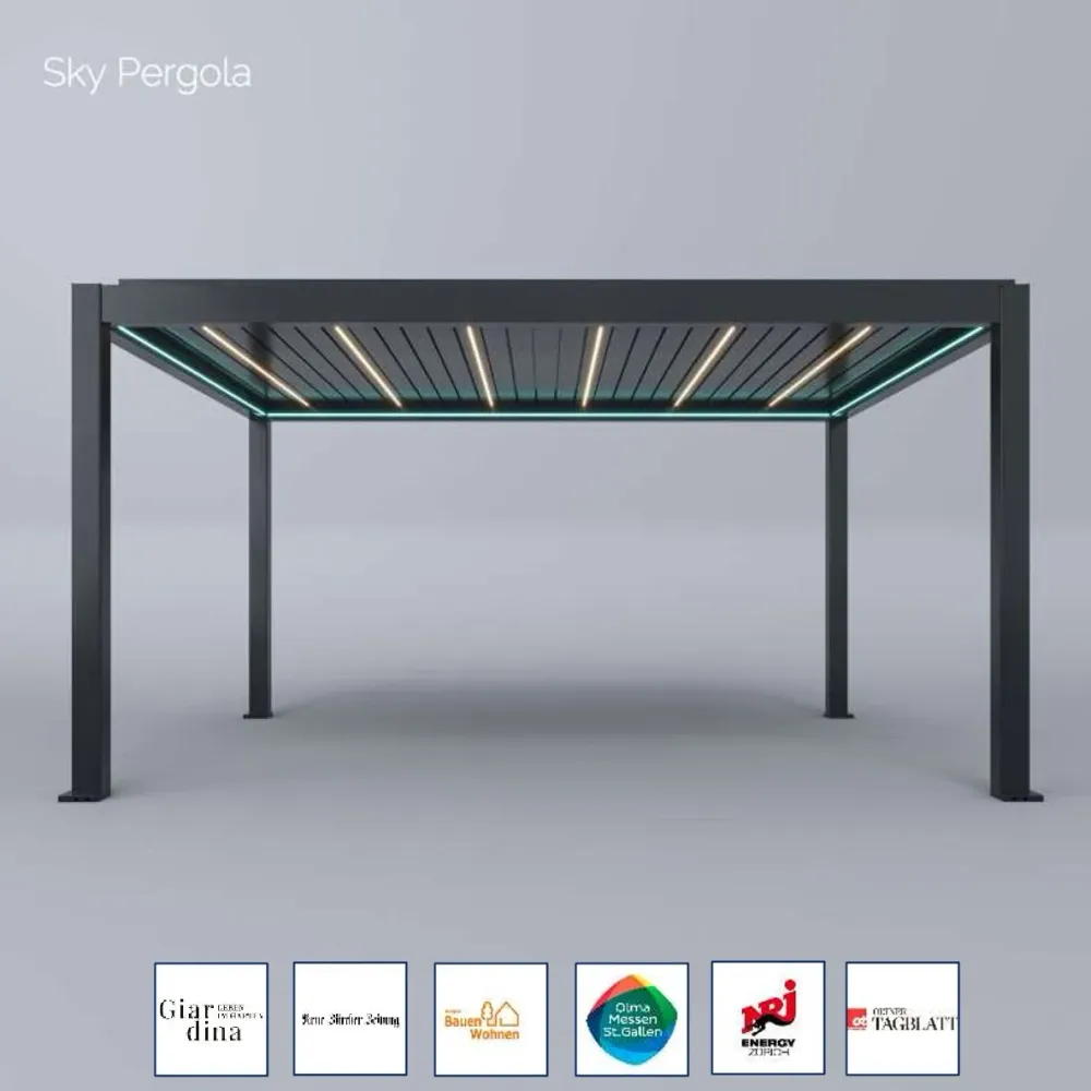 Spa Solutions Sky Pergola SkyMax Ultra Aluminium Pergola LED 4m x 5m motorisiert