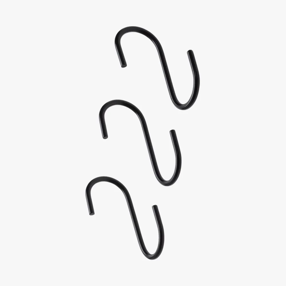 TWISTER HOOK Haken 3Stk. schwarz