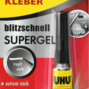 Uhu Klebstoff Sekundenkl.Blitzsch. Gel 3G Tube Blister
